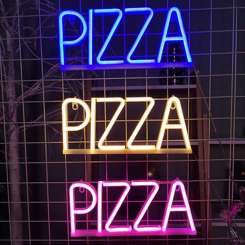 PIZZA світловий логотип на стінах світлодіодний неон