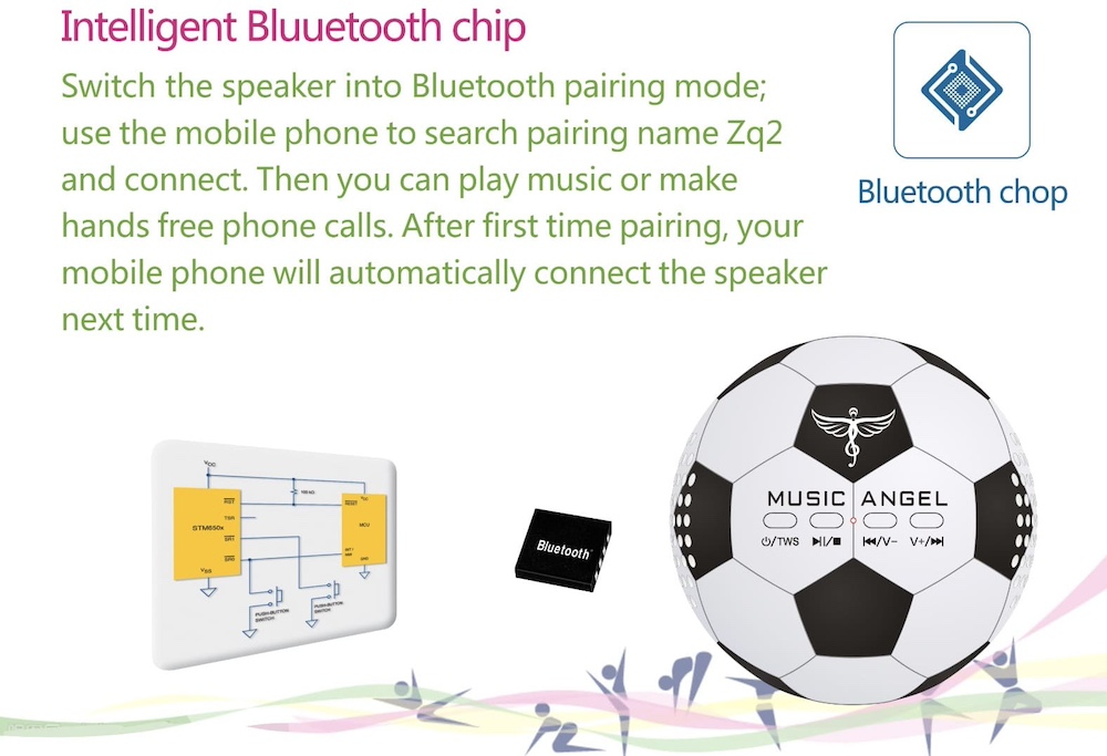bluetooth динамік для ПК м'яч для мобільного телефону